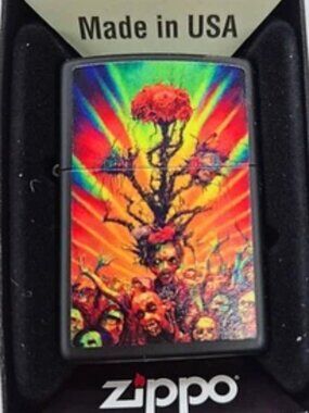 Zombie Crowd Zippo Lighter